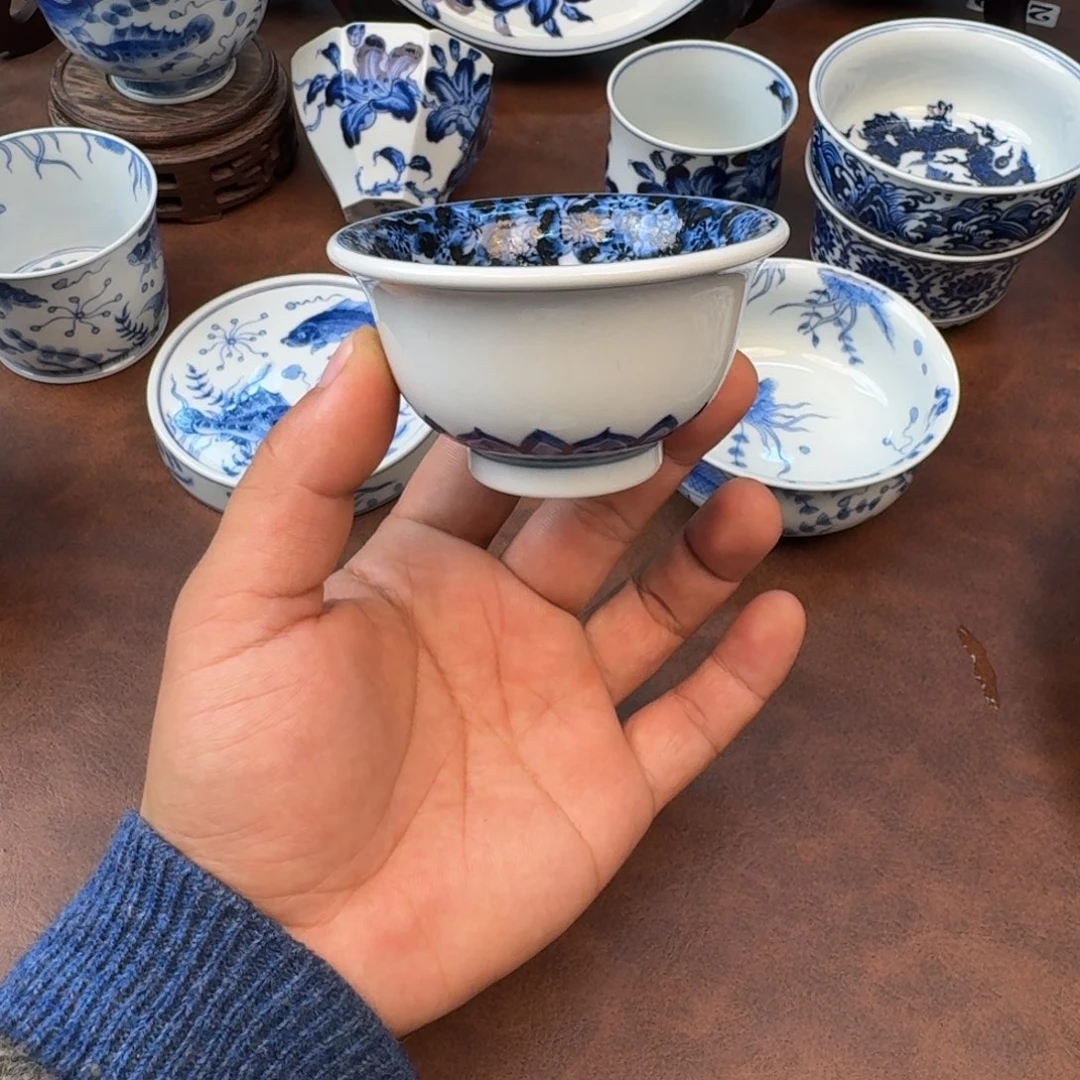 摆件陶桃花小压手