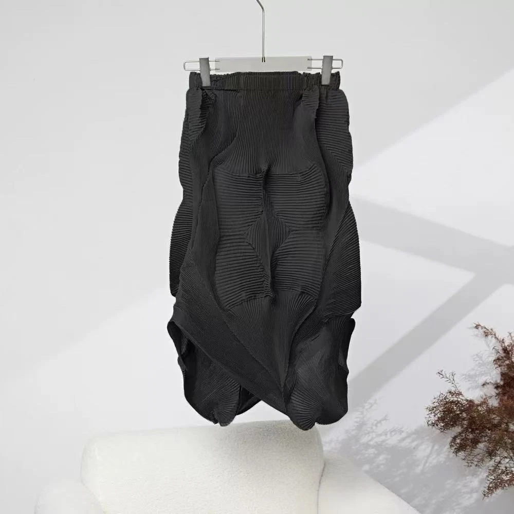 2025秋新款花苞 褶皱半身裙