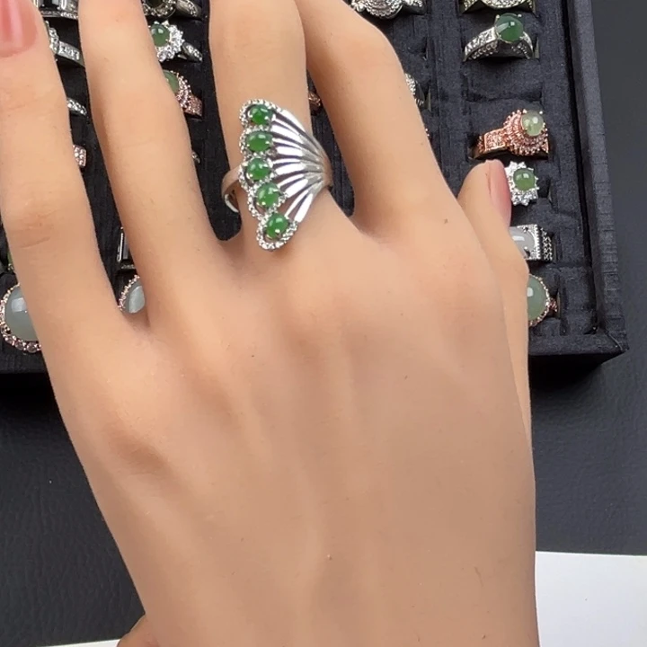 翡翠未镶嵌戒指翡翠戒面