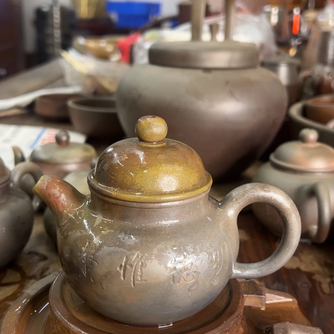 贵台龙窑柴烧坭兴陶54暴*熊