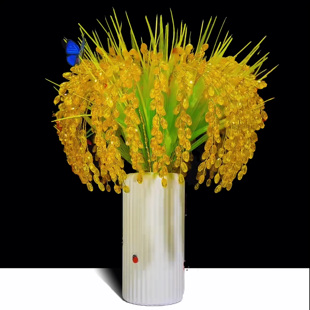 新款水晶稻穗材料包DIY创意节日礼物自制装饰居家摆件创意礼物