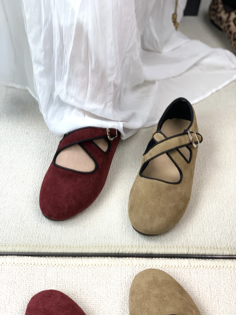 2025秋季新款复古玛丽珍软底一脚蹬浅口小单鞋圆头舒适豹纹女鞋