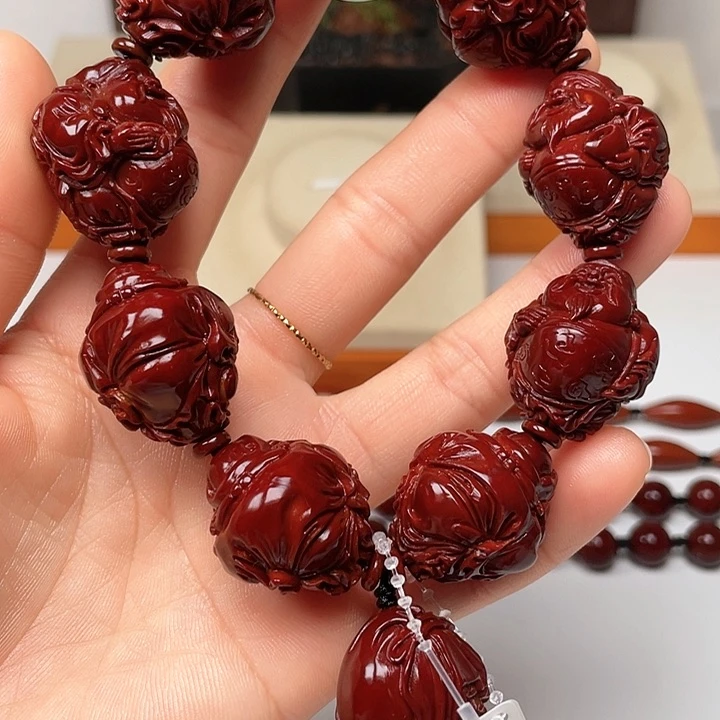 橄榄核手串开****景玉化财神