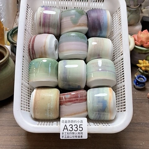 紫砂花盆335微瑕品口径3.5左右