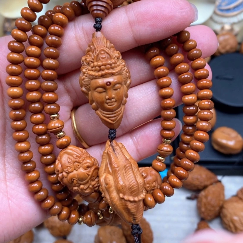 【闪购商品】橄榄核手串橄榄手工雕刻工艺