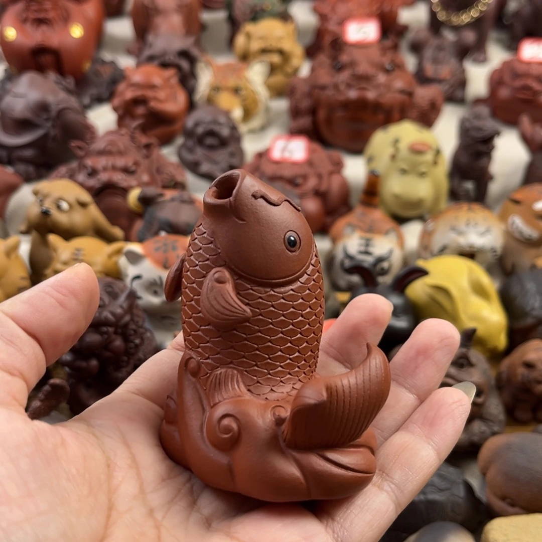 紫砂茶宠紫砂小鱼