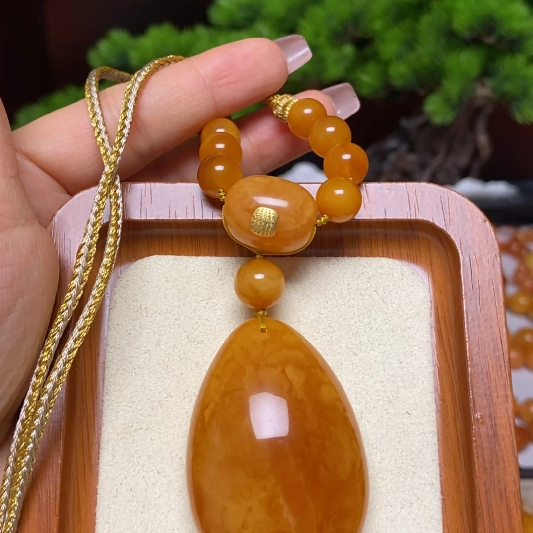 【闪购商品】蜜蜡颈饰未镶嵌项链
