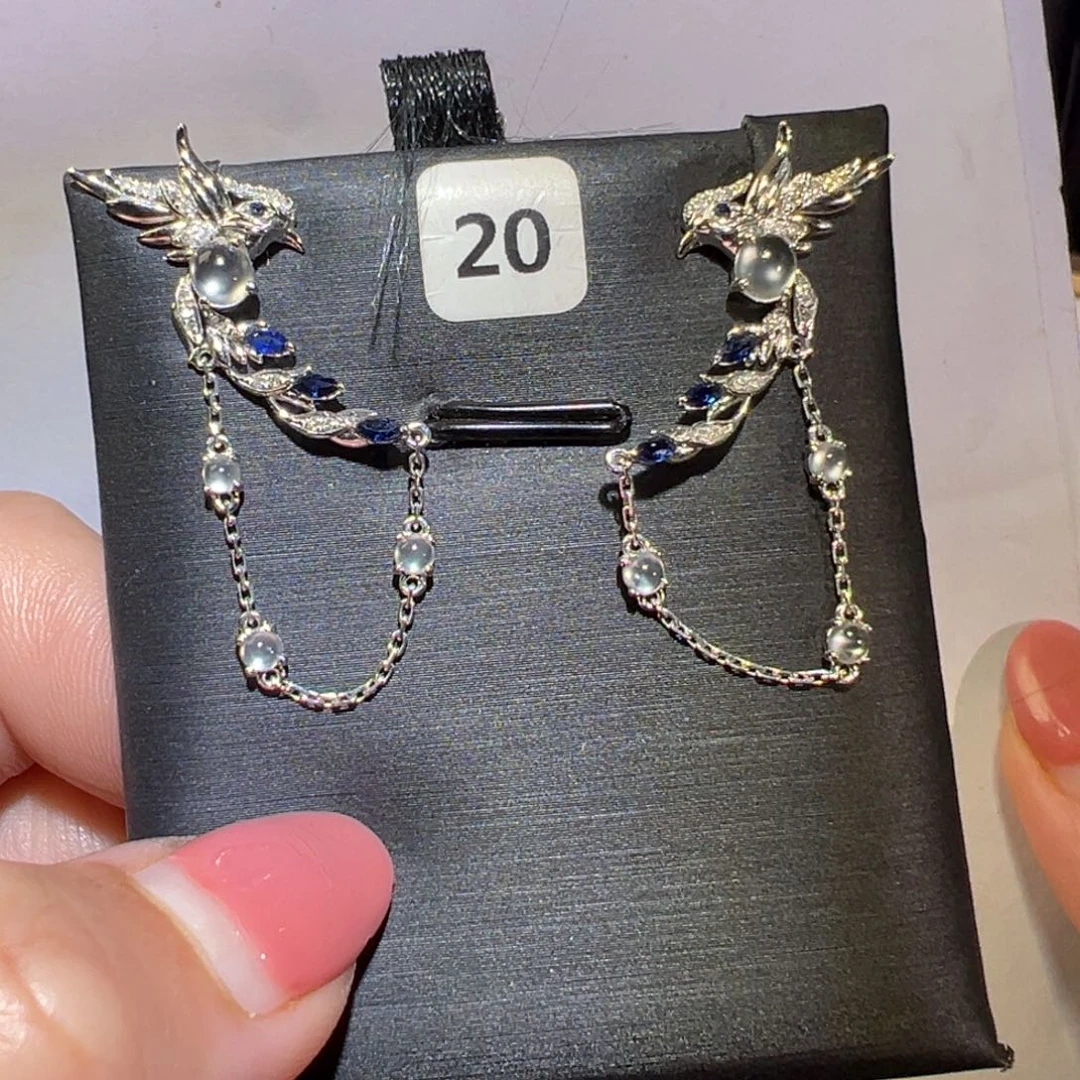 翡翠颈饰18K金镶嵌耳环