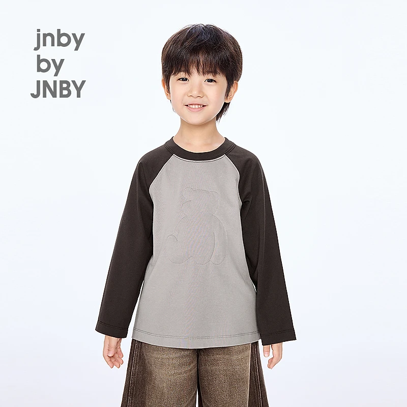 新款江南布衣童装长袖T恤H型宽松25秋男女童1P8111360
