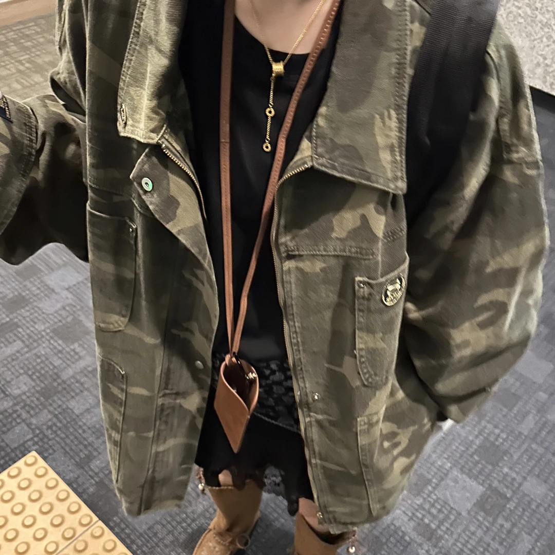韩国新款505家牛仔迷彩外套（NO退NO换）