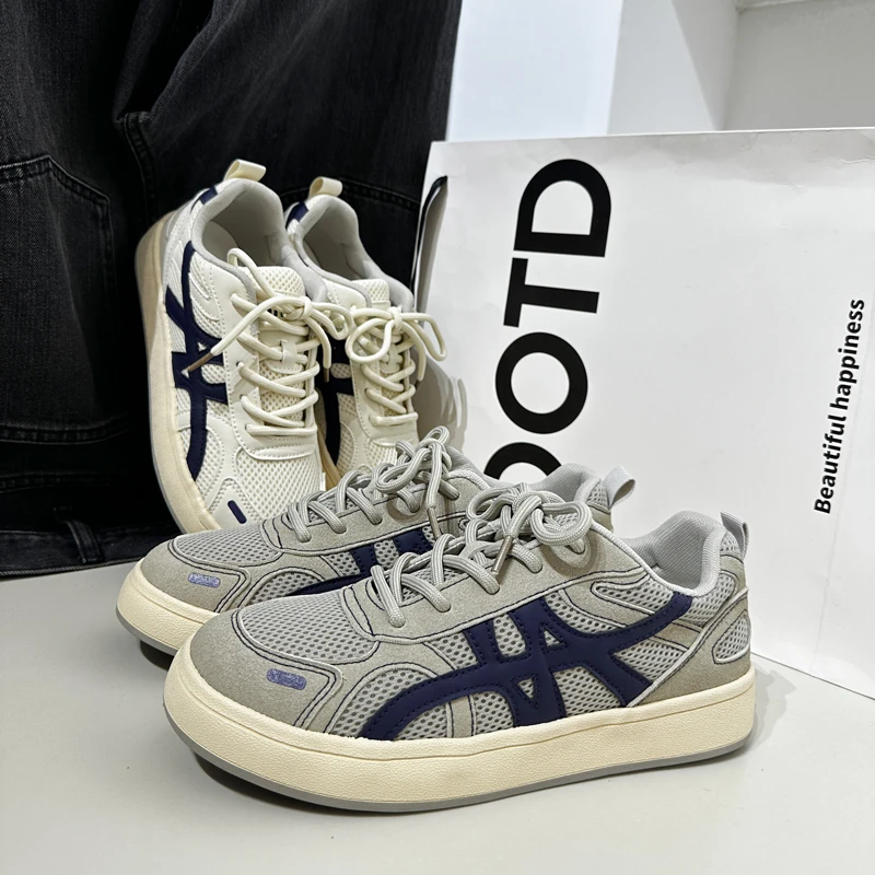 2025夏季新款爆款休闲鞋男生增高厚底透气板鞋男士潮流百搭潮鞋子