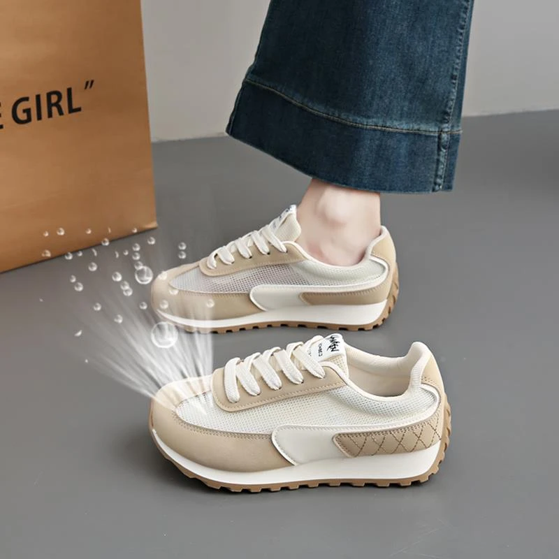 网面透气德训鞋女2025新款夏季爆款网鞋透气软底运动休闲鞋34码