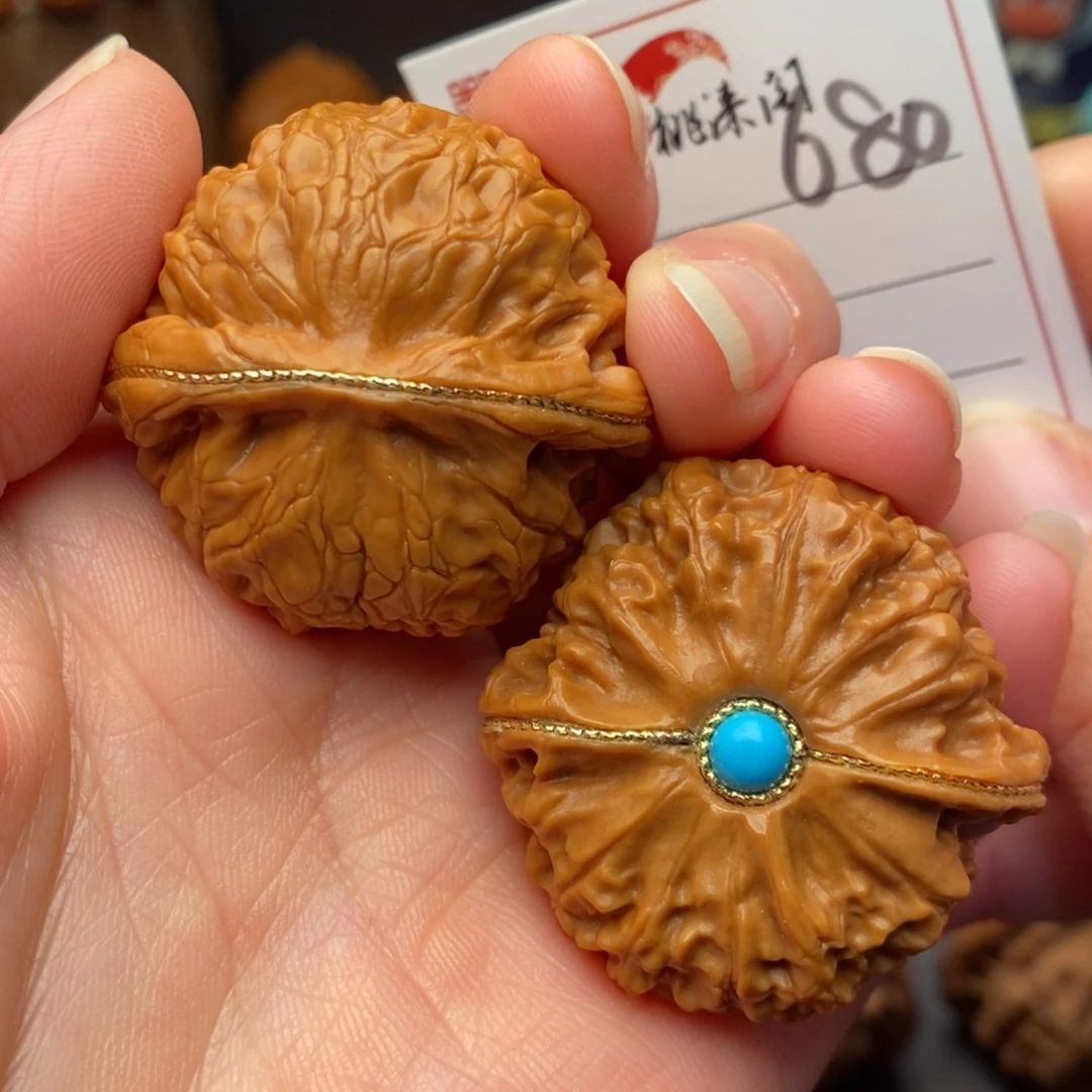 把件文玩核桃680号38肉包子宫灯