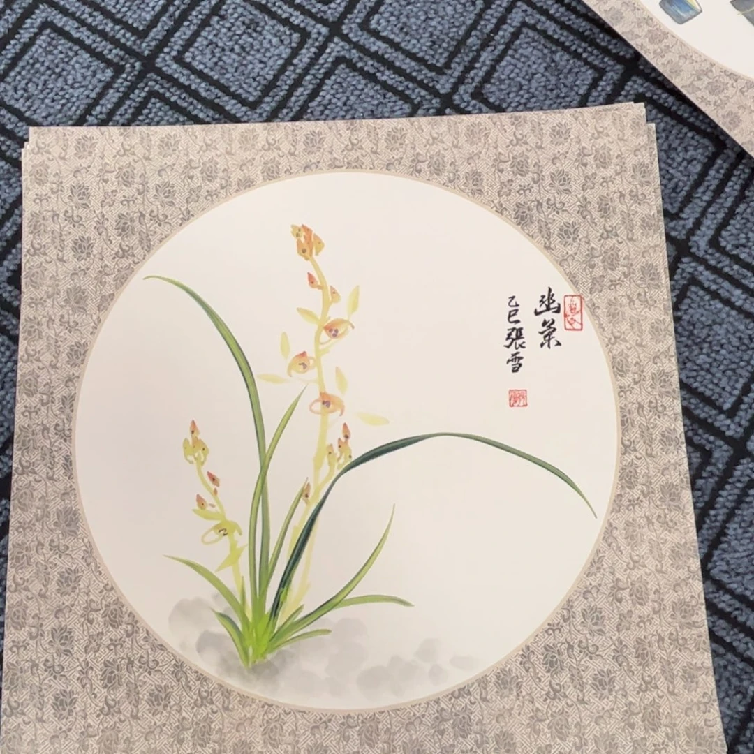 国画四尺斗方花鸟作品