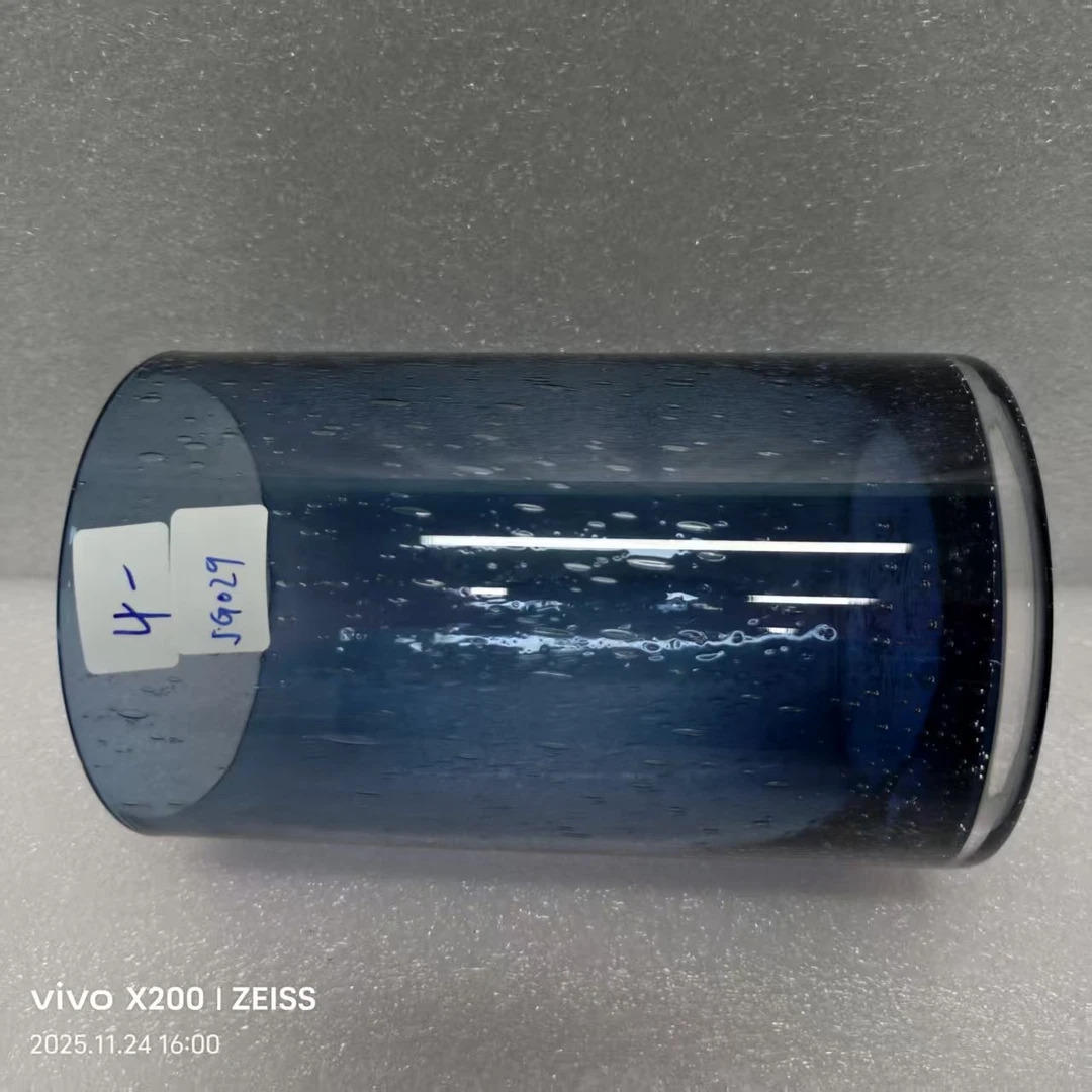 JG-029简约现代琉璃花瓶客厅餐桌插花艺术摆件