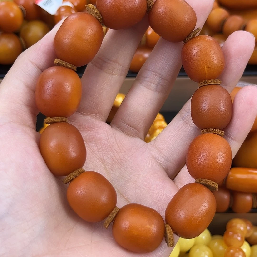 琥珀颈饰未镶嵌蜜蜡