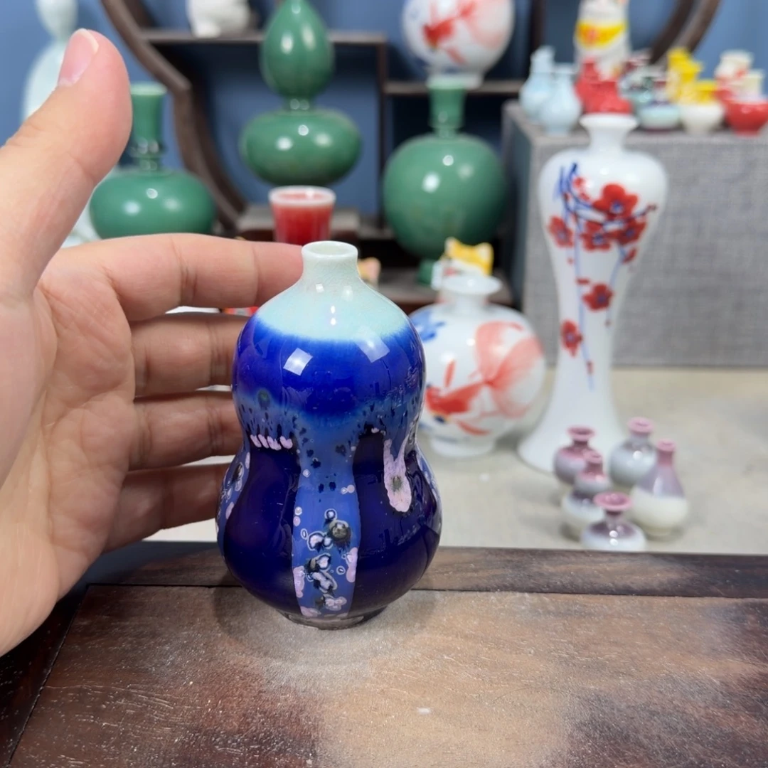 陶瓷手工小花器摆件
