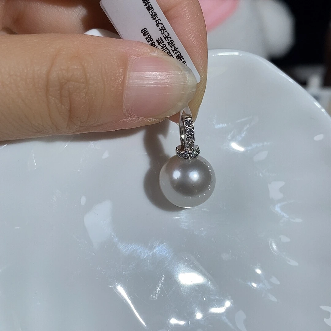 颈饰银S925镶嵌海水珍珠