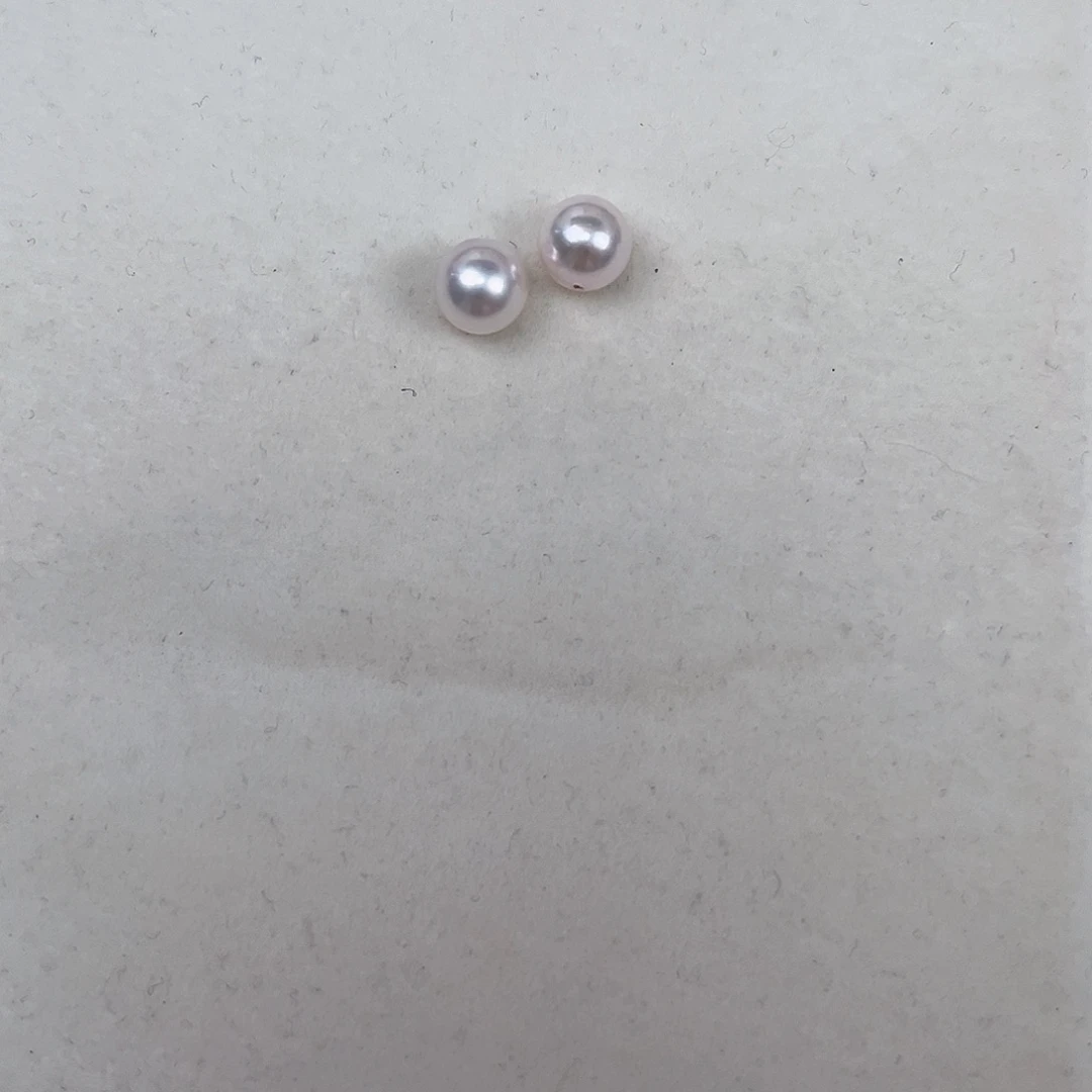 未镶嵌耳饰海水珍珠7.5-8mm