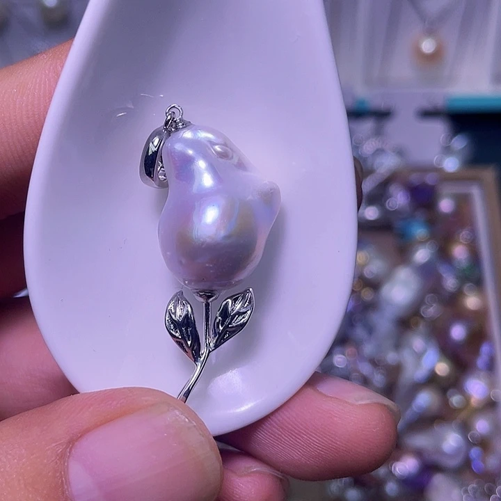 颈饰合金淡水珍珠24