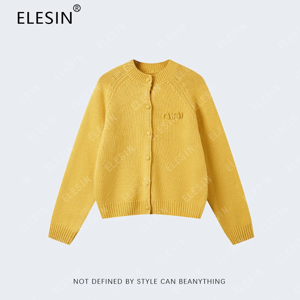 rose【缪系简约】“100绵羊毛”百搭休闲针织开衫 KS240007