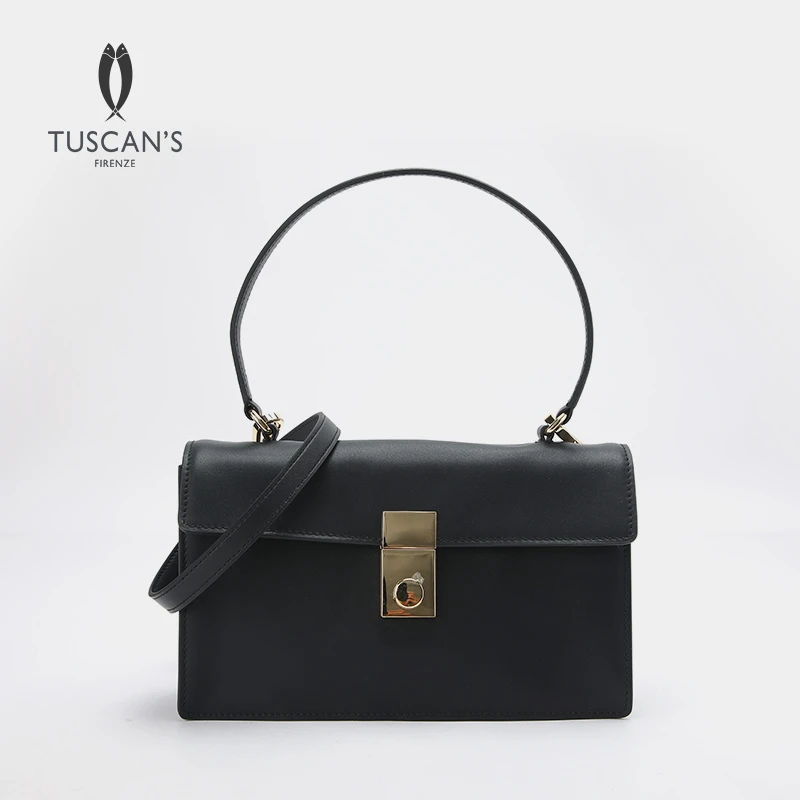 TUSCAN'S 真皮轻奢简约百搭单肩包经典斜挎包手提包时代集团
