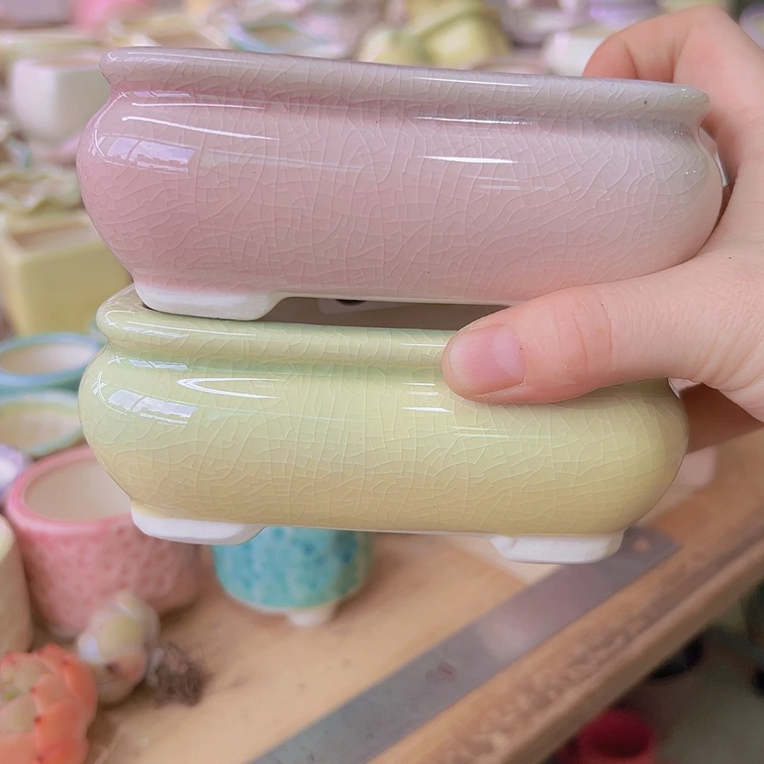 陶瓷花盆当场满12包邮