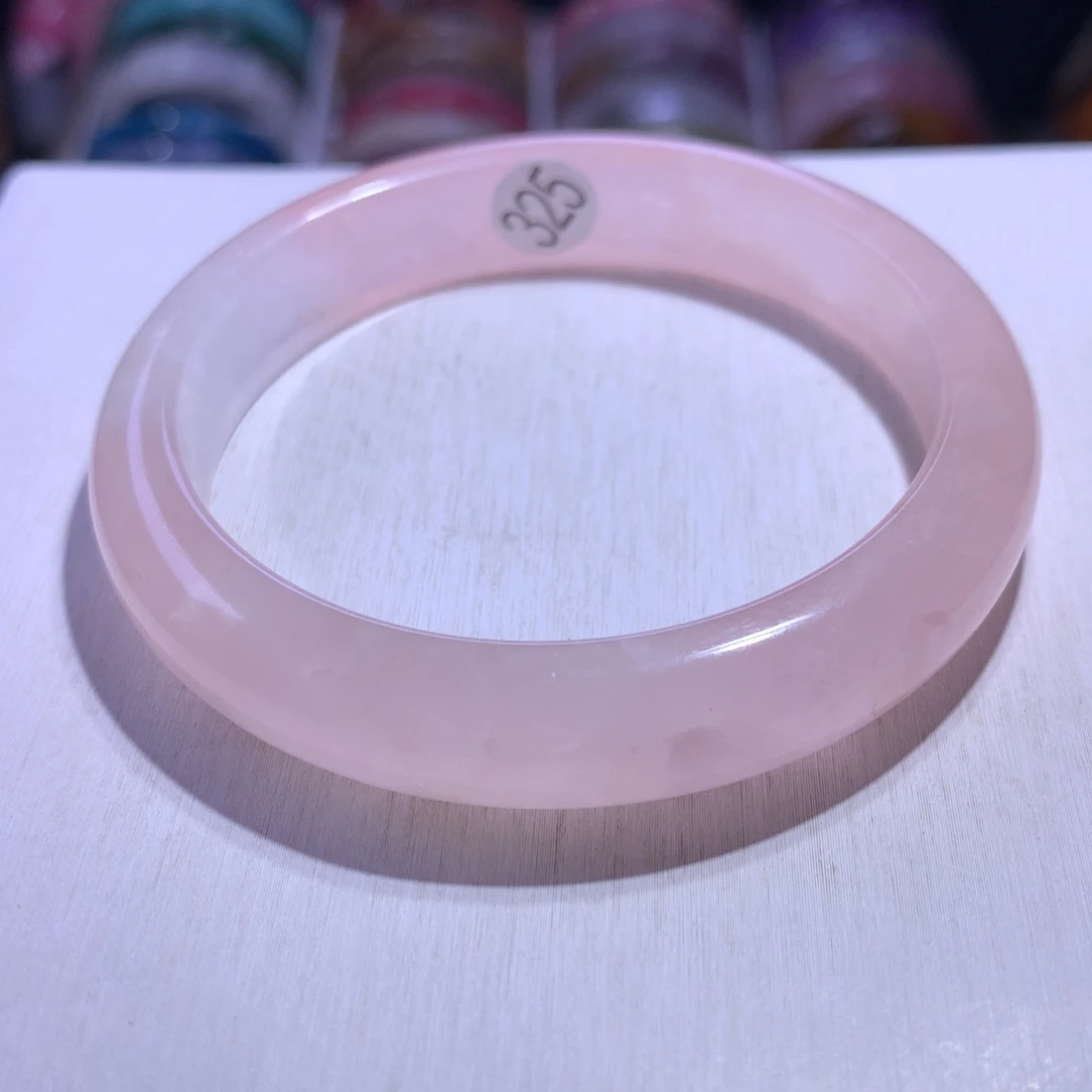 水晶银S925镶嵌手镯马粉58.6圈325