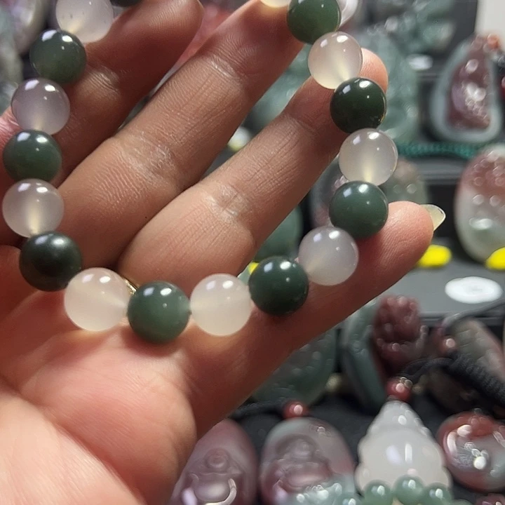 砖雕秦紫玉精品10毫米手串