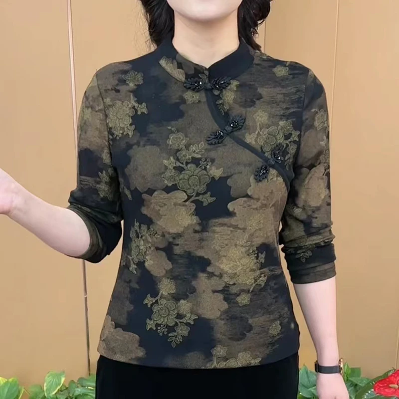 秋季时尚半高领百搭气质遮肉显瘦修身上衣减龄洋气减龄长袖小衫