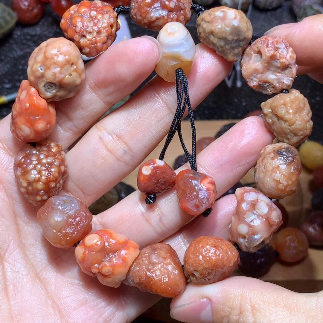 未镶嵌玛瑙/玉髓珠宝半成品