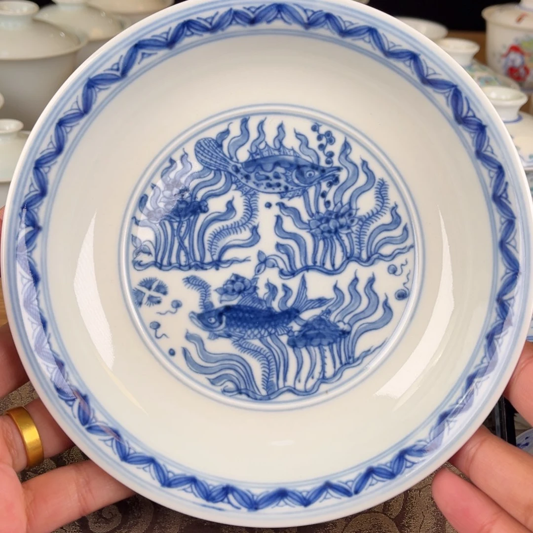 杯微瑕景德镇陶瓷壶承