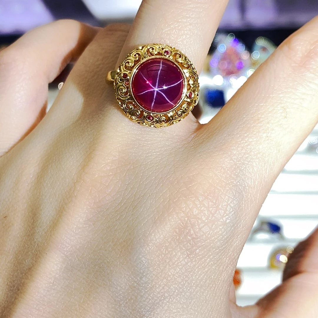 未镶嵌戒指红宝石