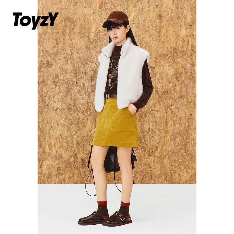 ToyzY25秋新款仿水貂毛柔软百搭时尚马甲ZC35301030