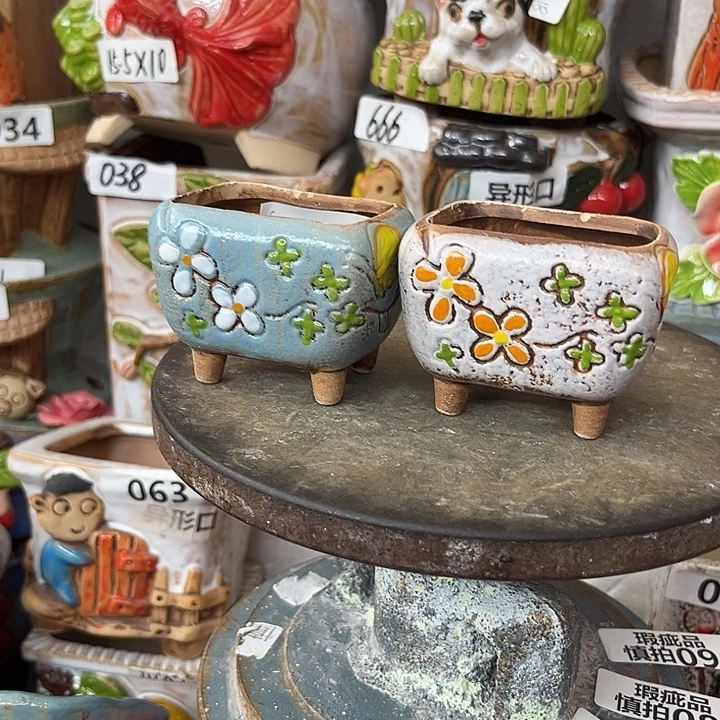 粗陶材质多肉花盆