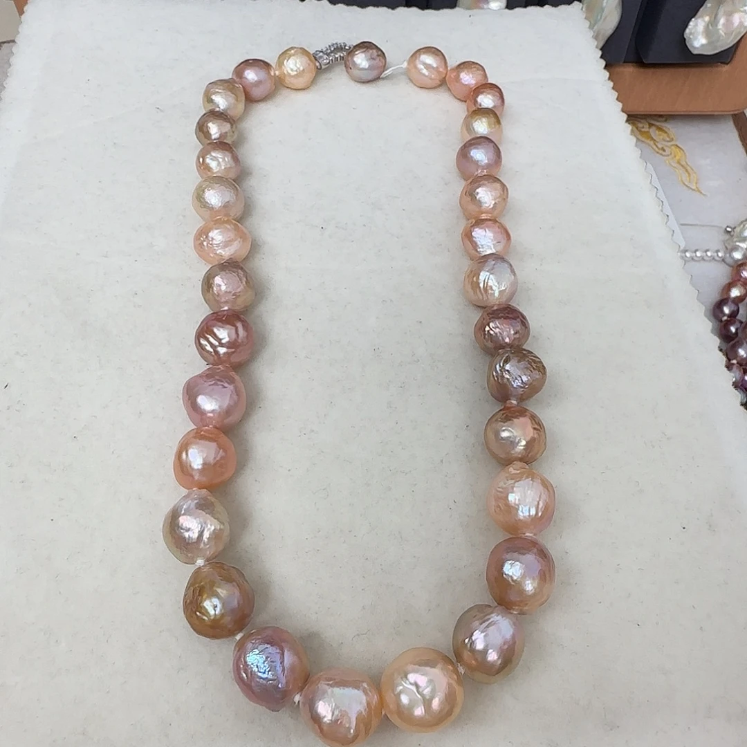 银S925镶嵌淡水珍珠颈饰定制