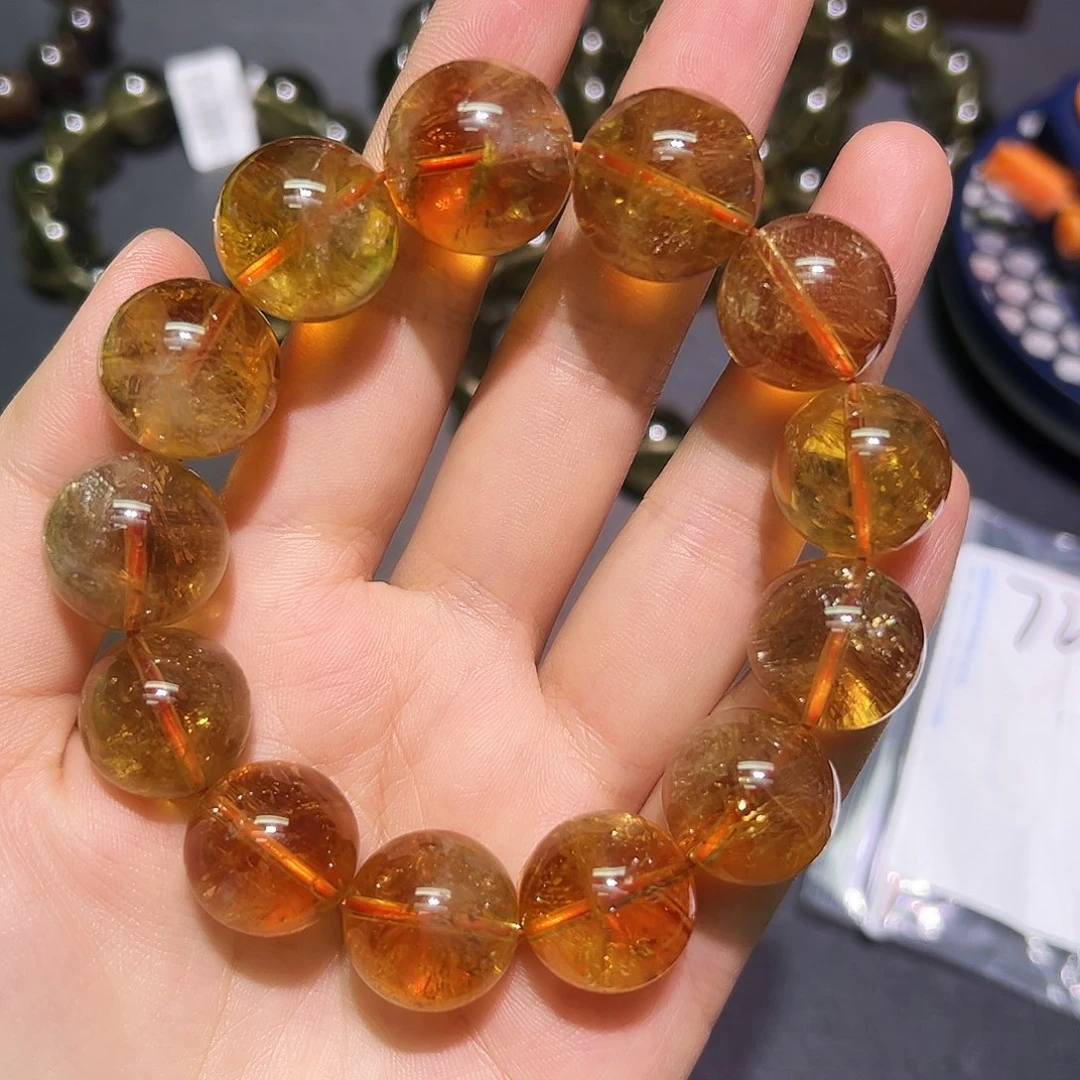 未镶嵌手链水晶黄水17毫米1号