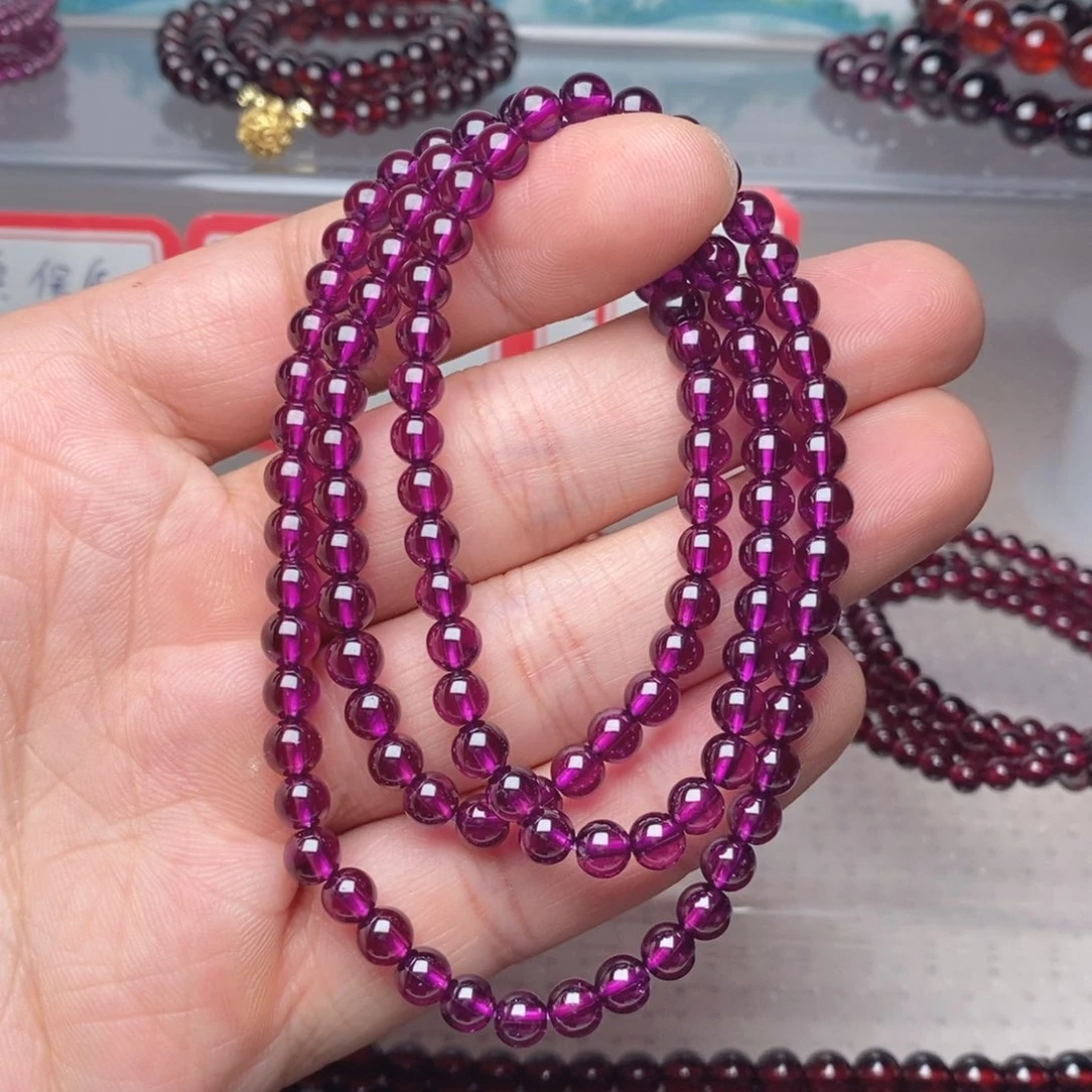 手链未镶嵌石榴石卡5毕业级天花板冷紫三圈