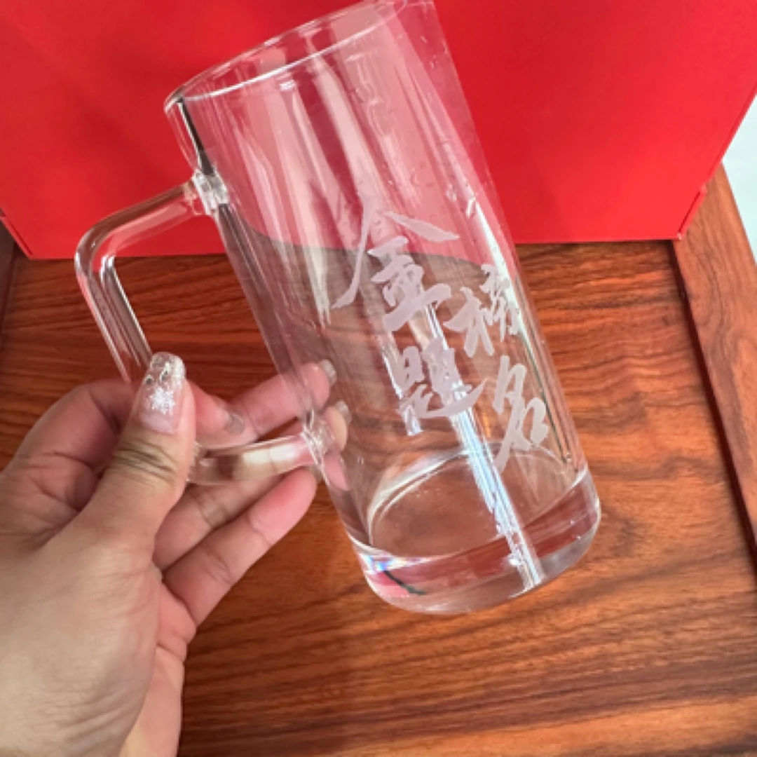 东海原矿水晶杯，纯手工打磨制作