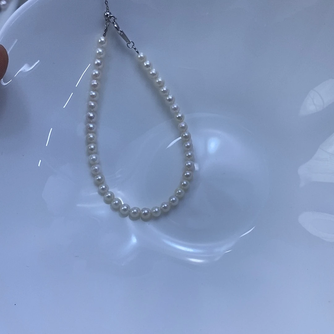 海水珍珠银S925镶嵌手绳