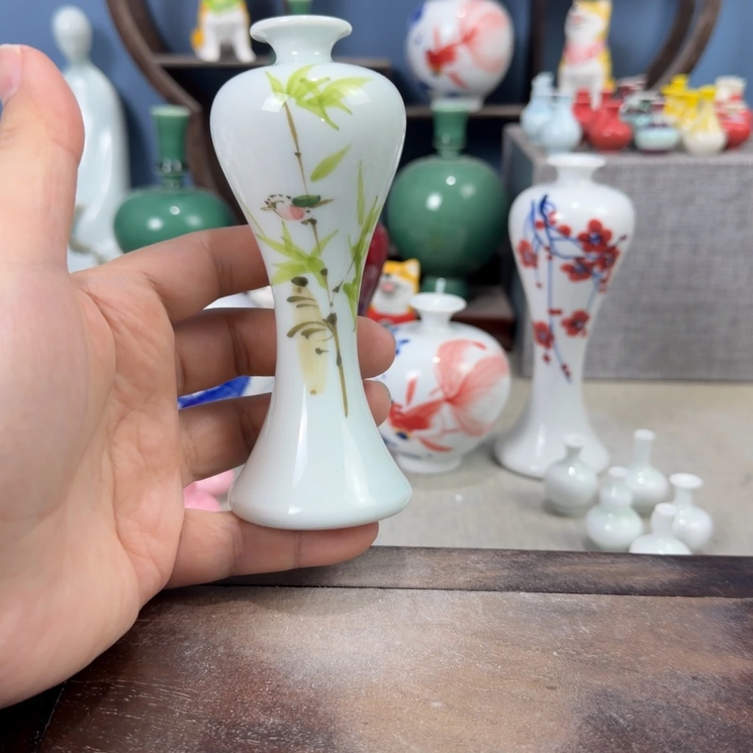 陶瓷手工小花器摆件