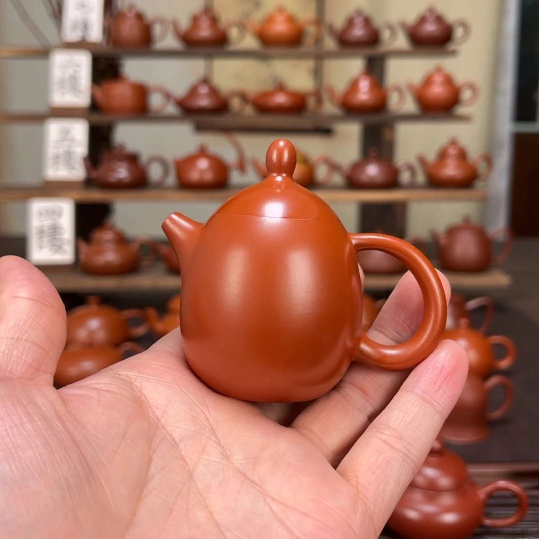 E***春紫砂茶壶精工龙蛋60cc