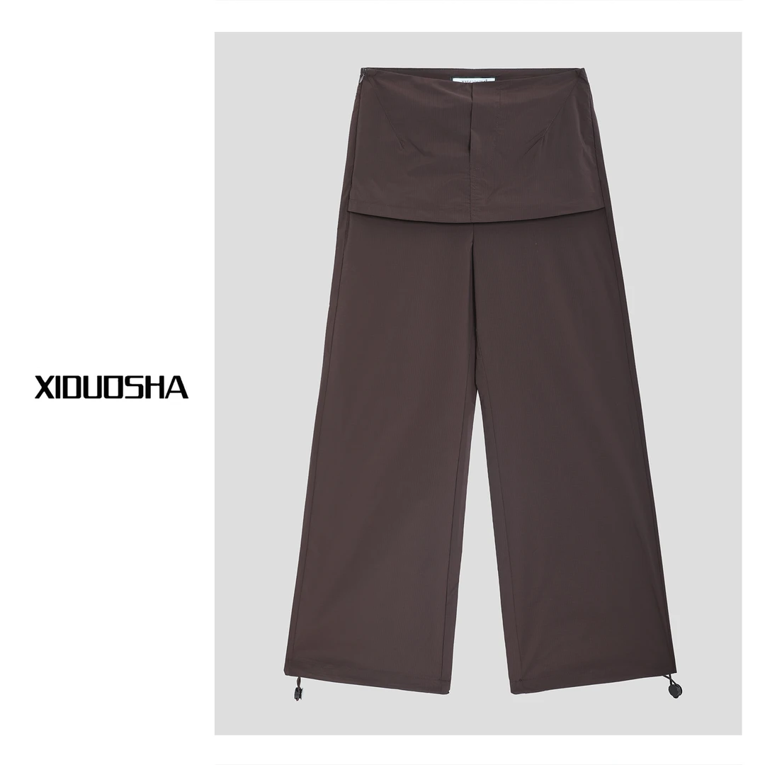 XIDUOSHA/喜朵莎高级感腰封设计速干直筒休闲裤XDS1226