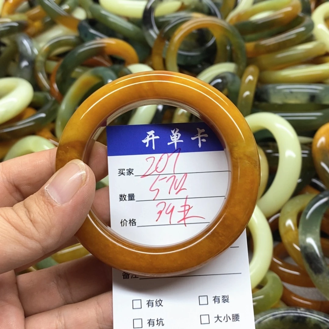 未镶嵌蛇纹石玉手镯