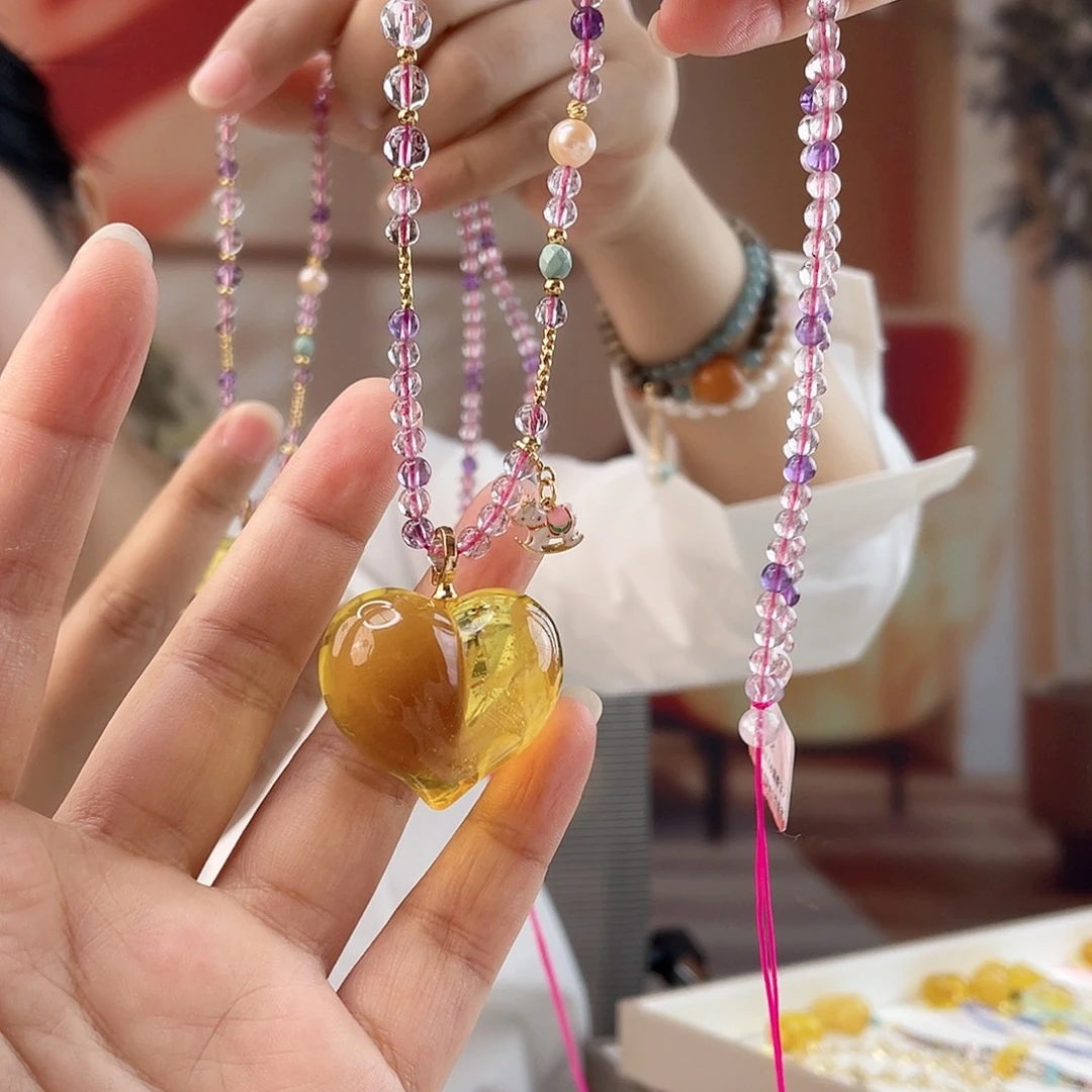 裸石琥珀未镶嵌琥珀吊坠