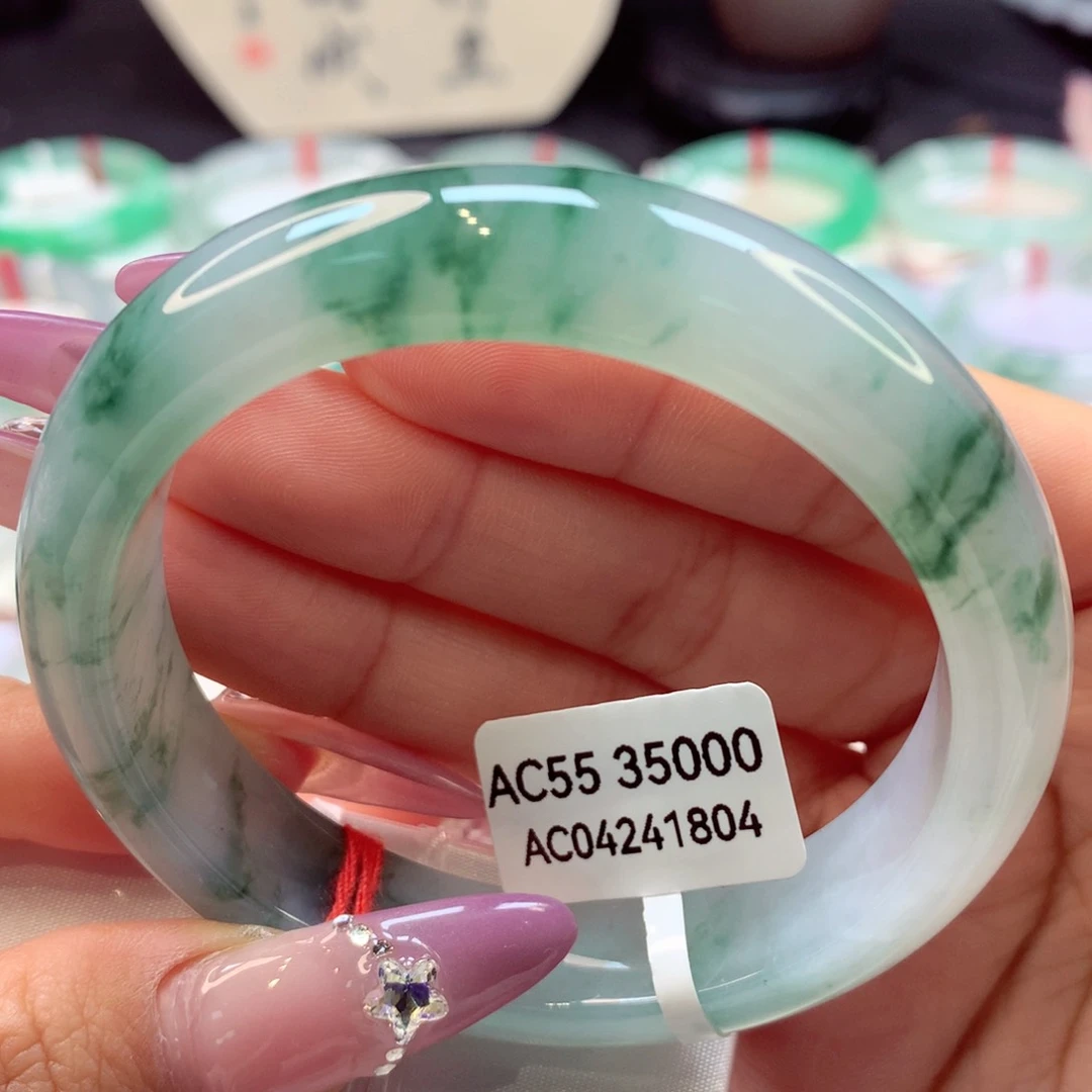 翡翠手镯未镶嵌正圈24号66