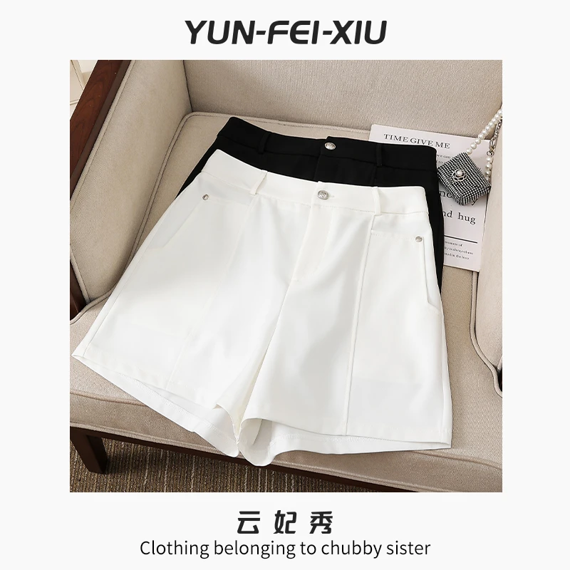 云妃秀大码女装短裤时尚休闲微胖宽松显瘦减龄气质百搭夏季9011