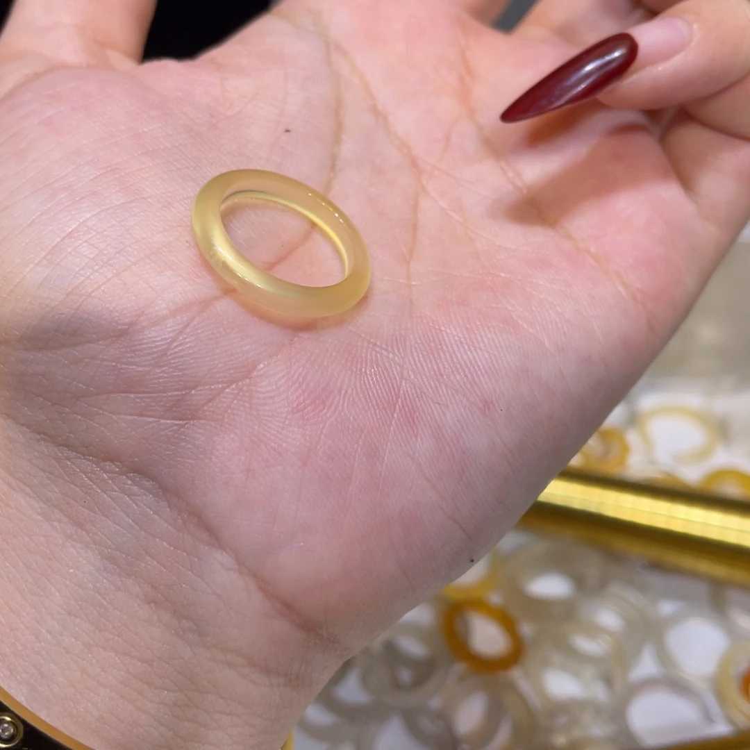 玛瑙/玉髓未镶嵌戒指202号港13