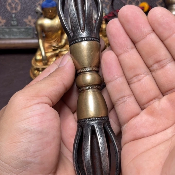 晴***朗铜星月菩提挂牌挂件