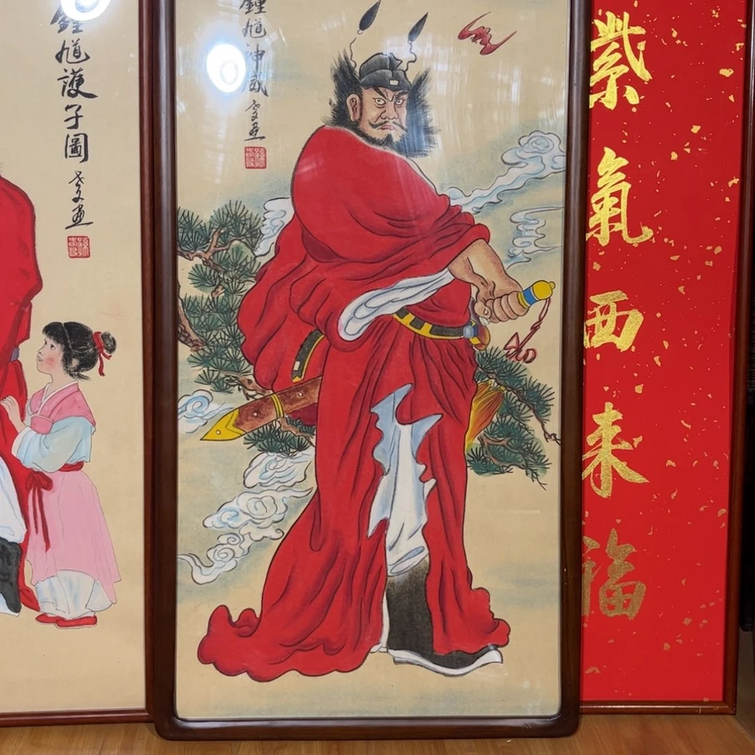 君****国画钟馗纯手绘人物画像